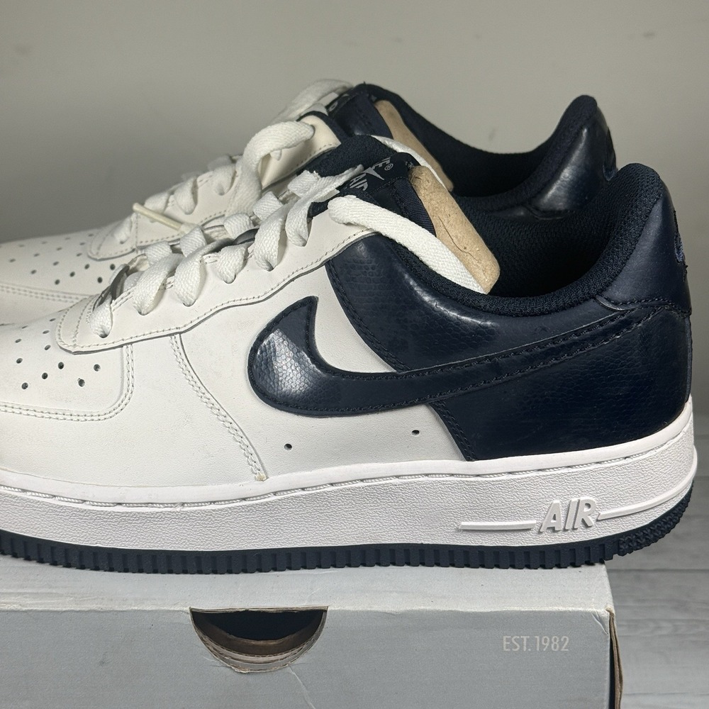 Nike Air Force 1 Low 'Obsidian' (GS) Sz 7Y / Women's 8.5(314192-142) Used OG Box - Picture 10 of 14